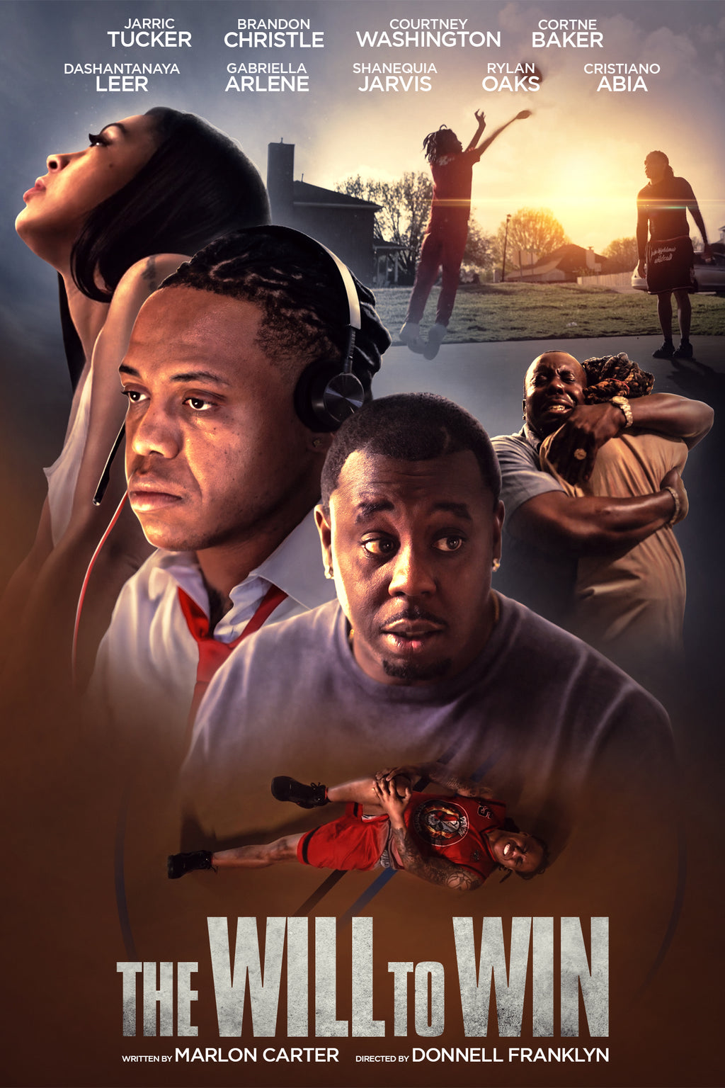Movie poster for 'The Will to Win' featuring characters and text.