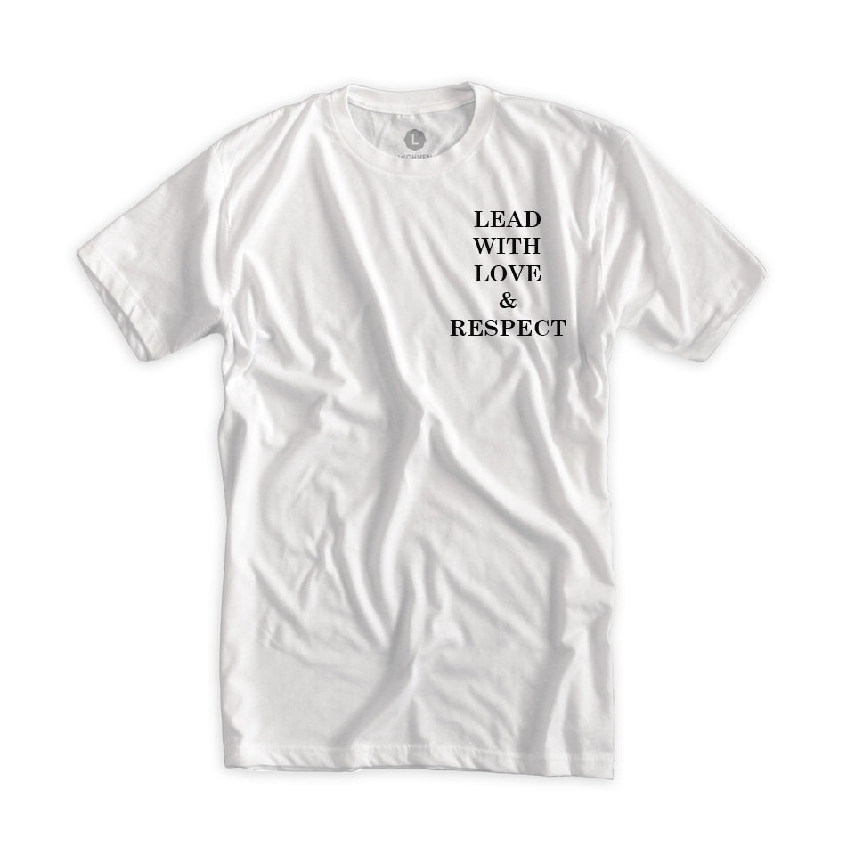 Motivational Streetwear T-Shirt – Lead With Love & Respect | ybOrdinary