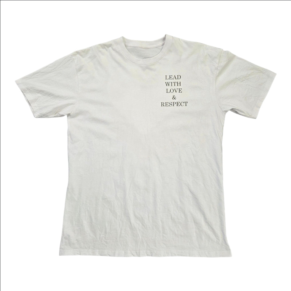 Motivational Streetwear T-Shirt – Lead With Love & Respect | ybOrdinary
