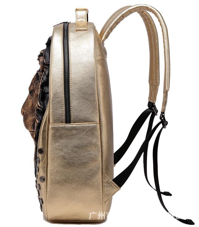 ybOrdinary - 3D Emboss Lion Head Backpack (Different Colors Available)