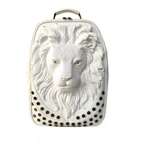 ybOrdinary - 3D Emboss Lion Head Backpack (Different Colors Available)