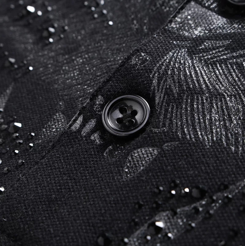 ybOrdinary - Studded Tiger Print Polo