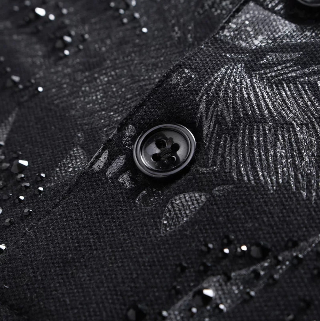 ybOrdinary - Studded Tiger Print Polo