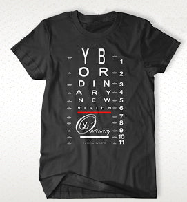 Motivational Streetwear T-Shirt – Vision Chart | ybOrdinary
