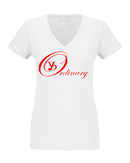 ybOrdinary - Women's Signature Logo V-Neck Baby Doll T-Shirt