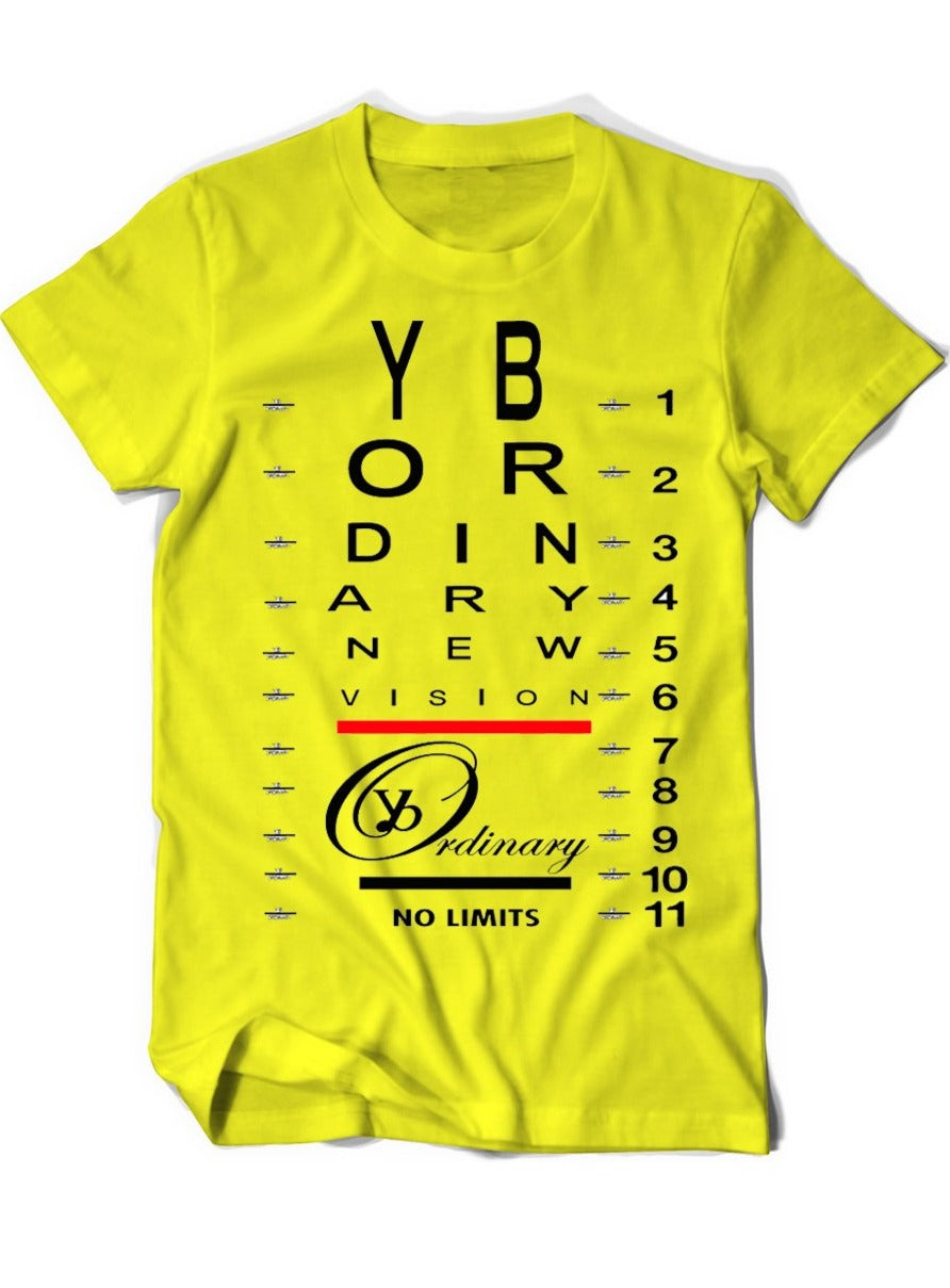 Motivational Streetwear T-Shirt – Vision Chart | ybOrdinary