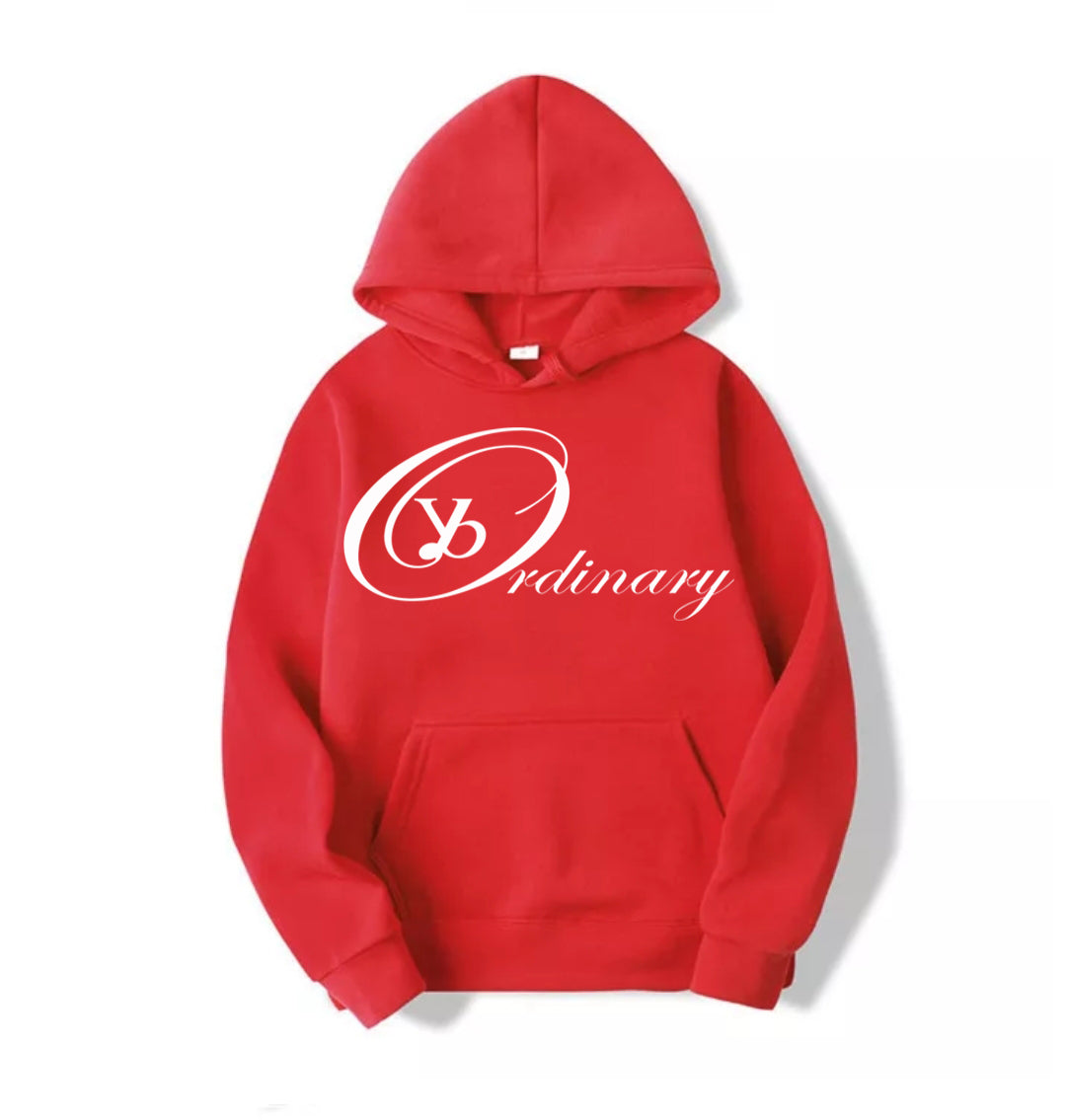 oversized red streetwear hoodie by ybOrdinary