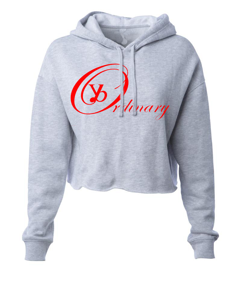 ybOrdinary - Long Sleeve Crop Hoodie