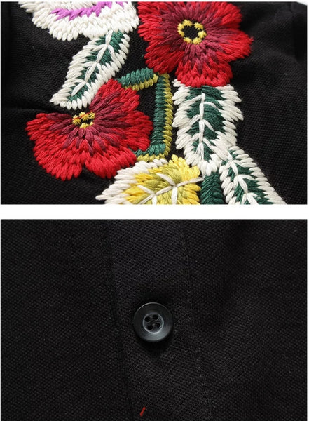 ybOrdinary - Polo w/Floral Embroidery
